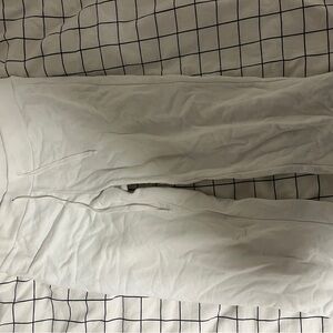 Brandy Melville White wide leg sweatpants